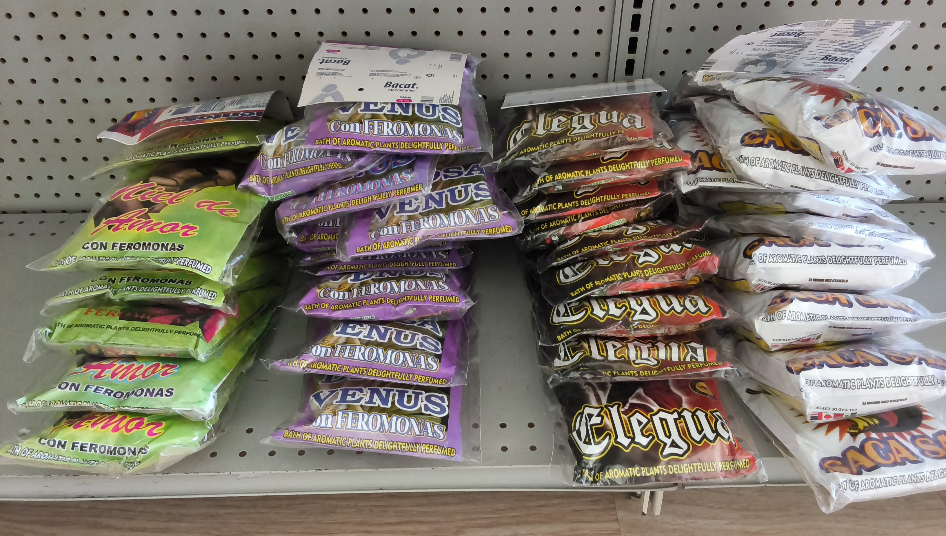 Baños de hierva en sobres